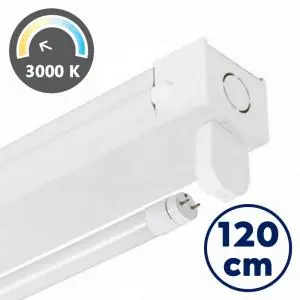 Veilige Betaling LED TL armatuur opbouw | 1x 120 cm inclusief buis | Warm wit