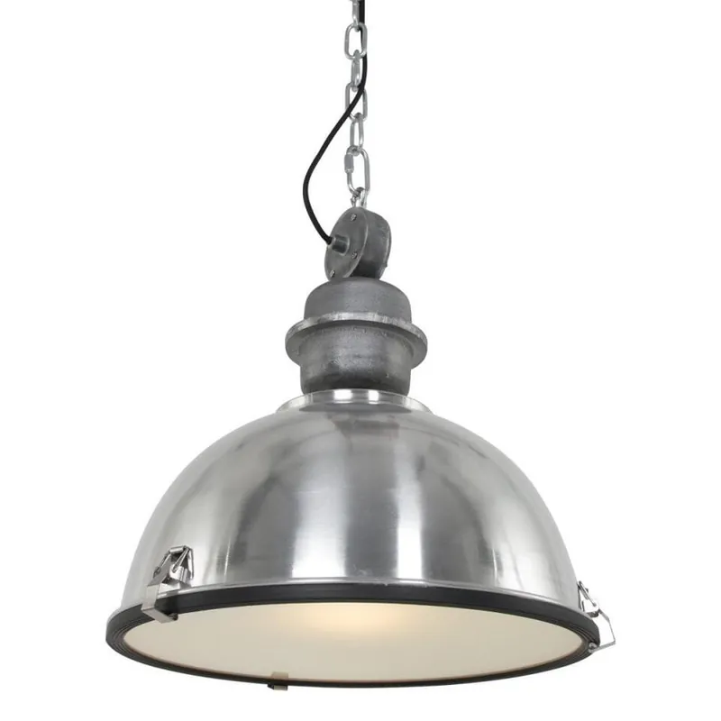 Steinhauer Hanglamp industrieel - mat chroom - 42x145 cm Goedkoop