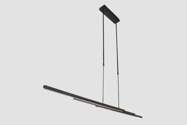 Korting Moderne design hanglamp uitschuifbaar MITO LED | Zwart 88-140 cm