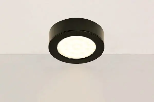 Koopje Meubelspot / keuken- onderbouwspot RONDY LED 230V in- en opbouw | Zwart