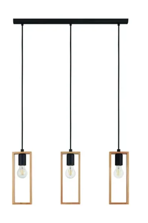 Weekendaanbieding EGLOLittletonHanglamp-E27-71cm-Zwart/Bruin