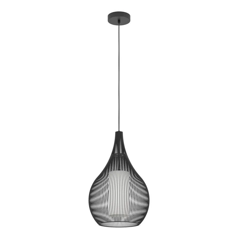 Speciale Aanbieding EDI light Razoni 1 Hanglamp - E27 - ø 32,5 - Zwart - Glas