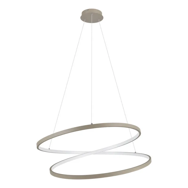EGLO Ruotale Hanglamp - LED - Ø 70 cm - Zandkleur/Beige/Wit Veilige Betaling