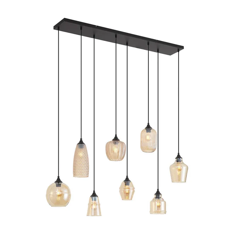 Qazqa hanglamp hanne oranje e27 Speciale Aanbieding