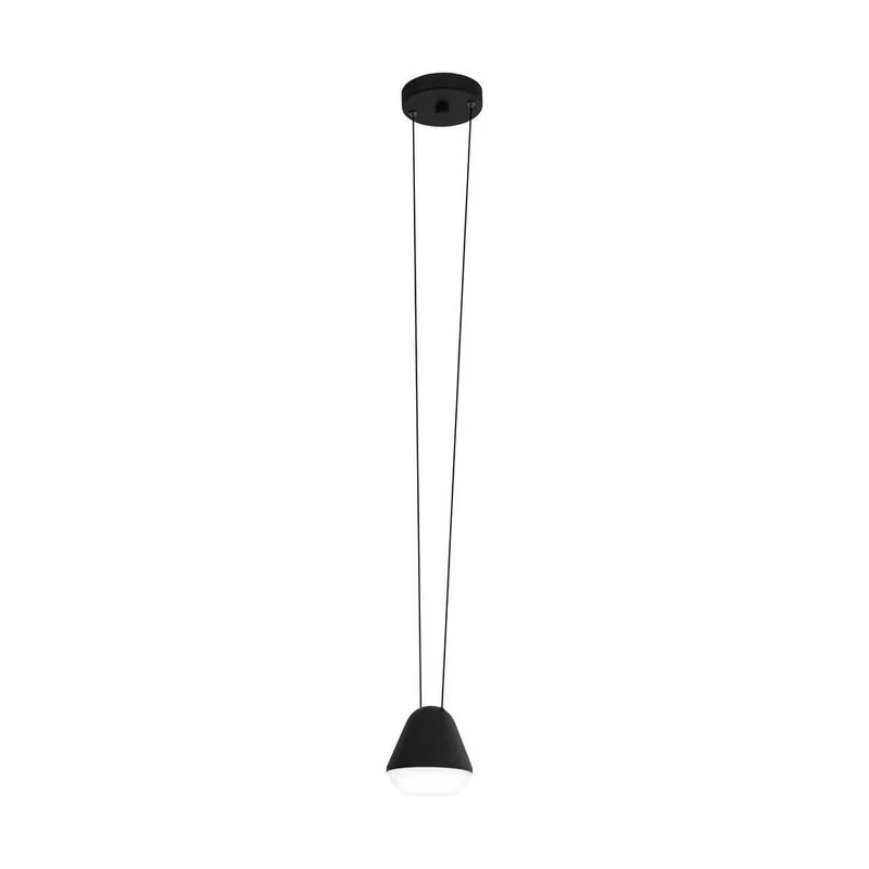 Tijdelijk Beschikbaar EGLO Palbieta Hanglamp - GU10 - Kunststof - Zwart