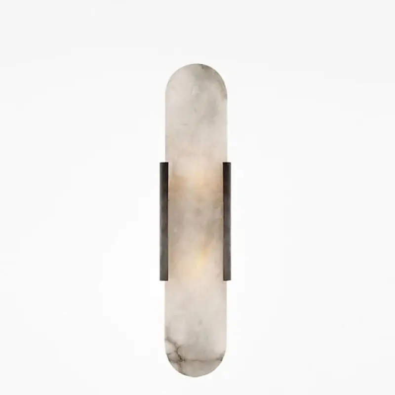 Chan LED Wandlamp Zwart/Goud - Eetkamer/Slaapkamer - Metaal/Dolomiet Alleen Vandaag