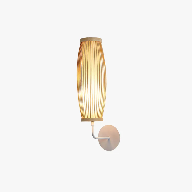 Muto Japanse LED Wandlamp - Binnen - Slaapkamer/Woonkamer - Bamboe Exclusieve Aanbieding
