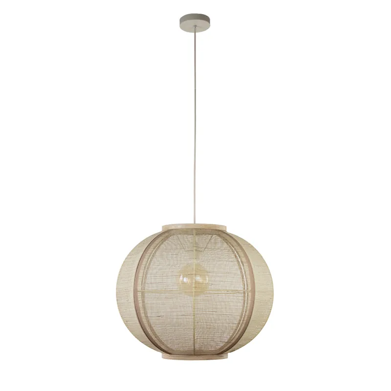 Op = Op Hanglamp Fabric Sand 58cm