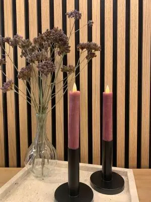 "LED Kaarsen Klein - Glad Rood (2 Stuks) | Sfeervol & Stijlvol" Gratis Retour
