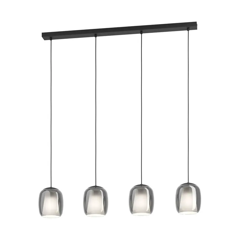 Meest Verkocht EGLO Ciampino Hanglamp - E27 - 97,5 cm - Zwart/Grijs - Glas