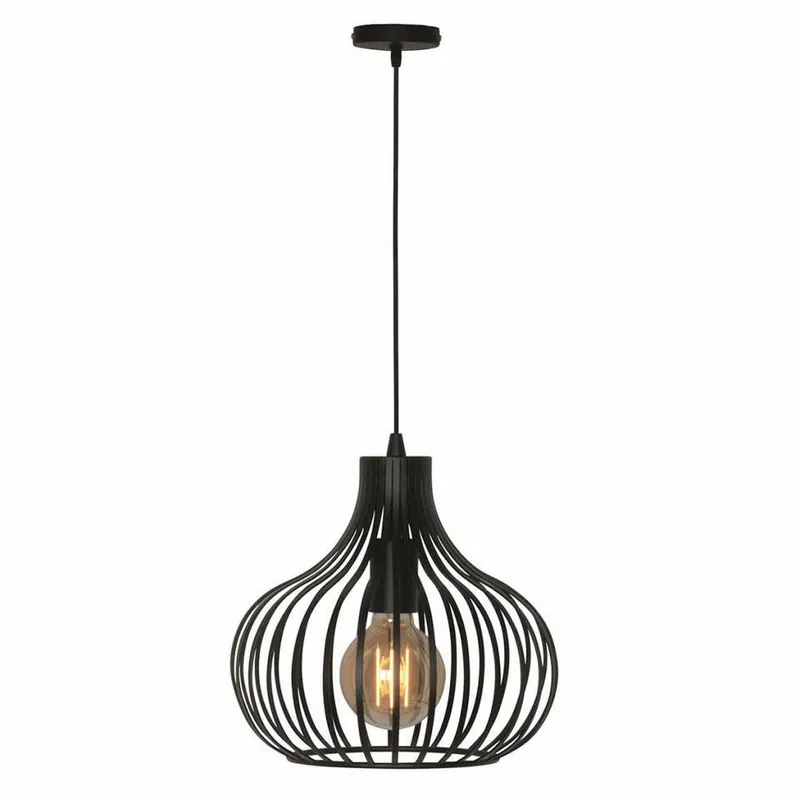 Nieuw Freelight Hanglamp Aglio - zwart - 28x150 cm
