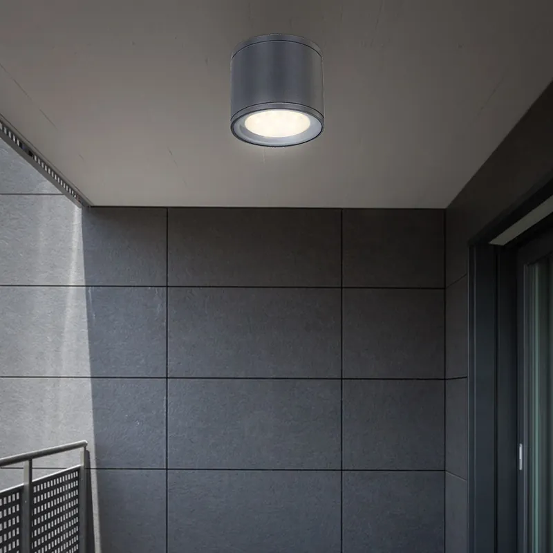 LED plafondlamp van aluminium donkergrijs Globo CARPO 34266 Merkproduct