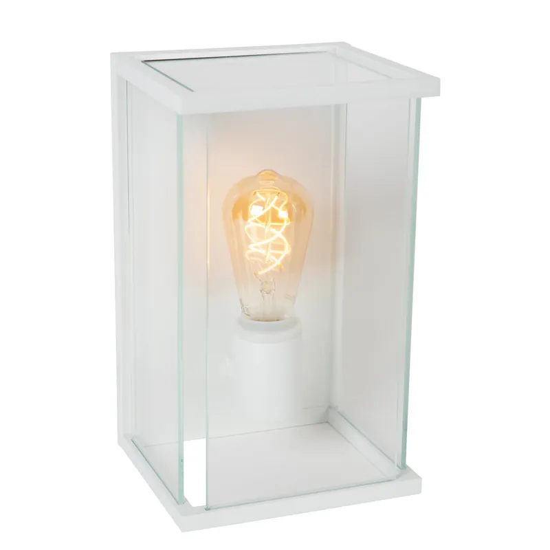 Goedkoop Lucide CLAIRE - Wandlamp Binnen/Buiten - 1xE27 - IP54 - Wit