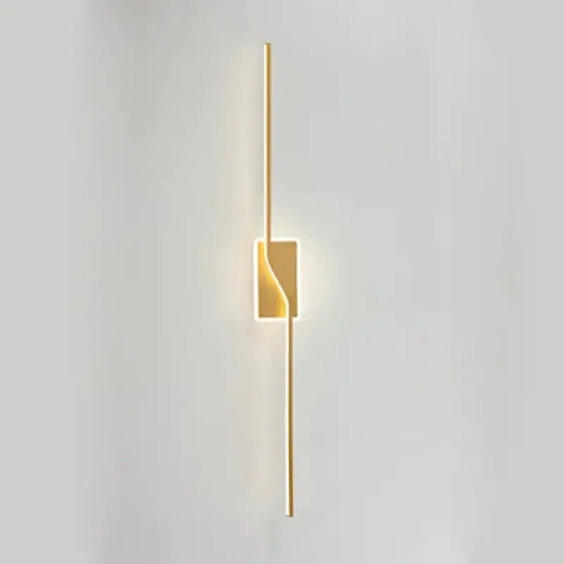 Moderne Minimalistische LED Wandlamp Zwart/Goud Shop Nu