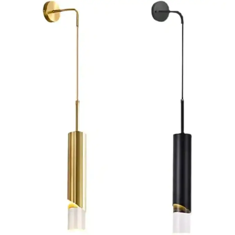 Korting Elegante LED Wandlamp Goud/Zwart Slaapkamer
