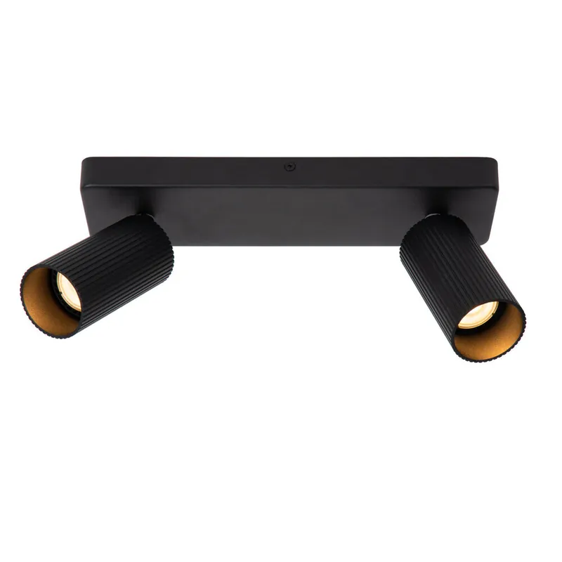 Lucide CLUBS - Plafondspot - 2xGU10 - Zwart Lage Prijs