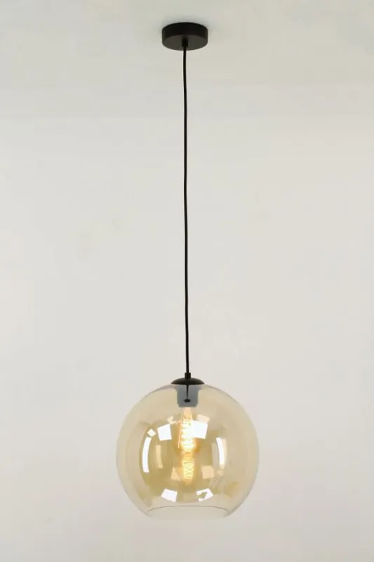 Sfeervolle hanglamp BALLOON goudkleurig glas | Ø 30 cm Rechtstreeks Van De Fabrikant
