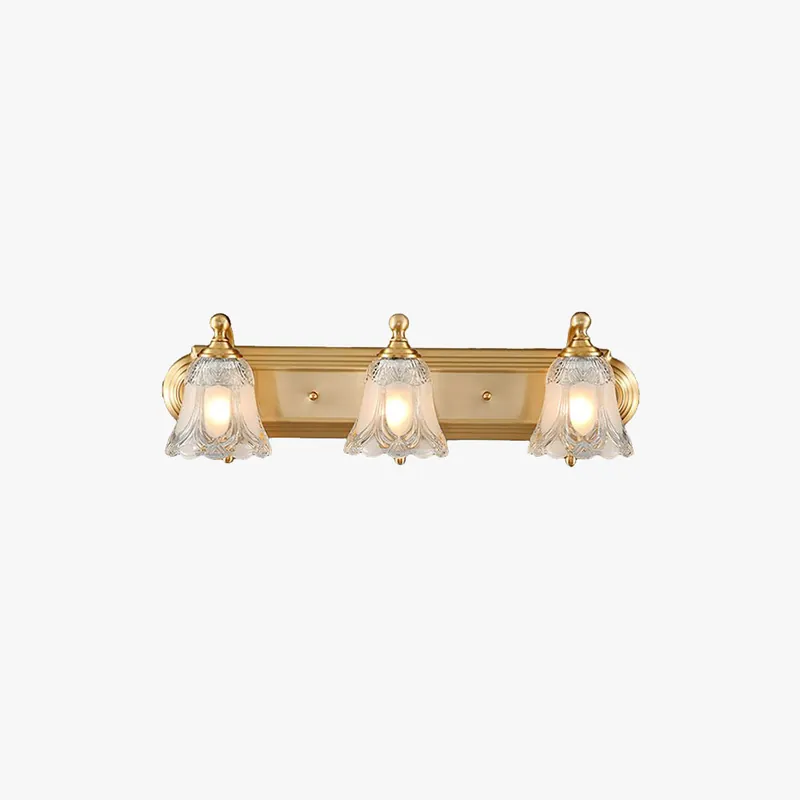 Moderne LED Bloem Wandleuchte Goud Badkamer Metaal & Kristal Betrouwbaar