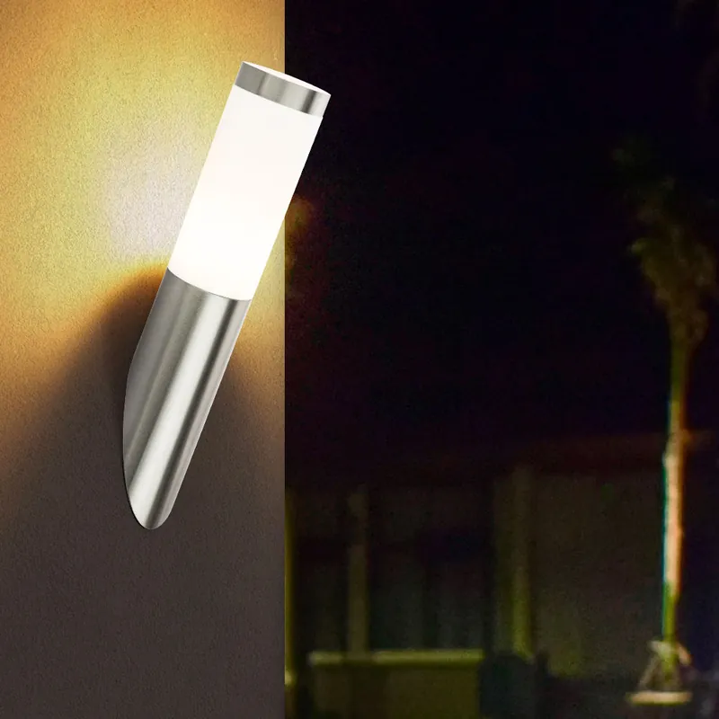 LED wandlamp, roestvrij staal, opaal, H 40 cm, BOSTON Bestel Nu