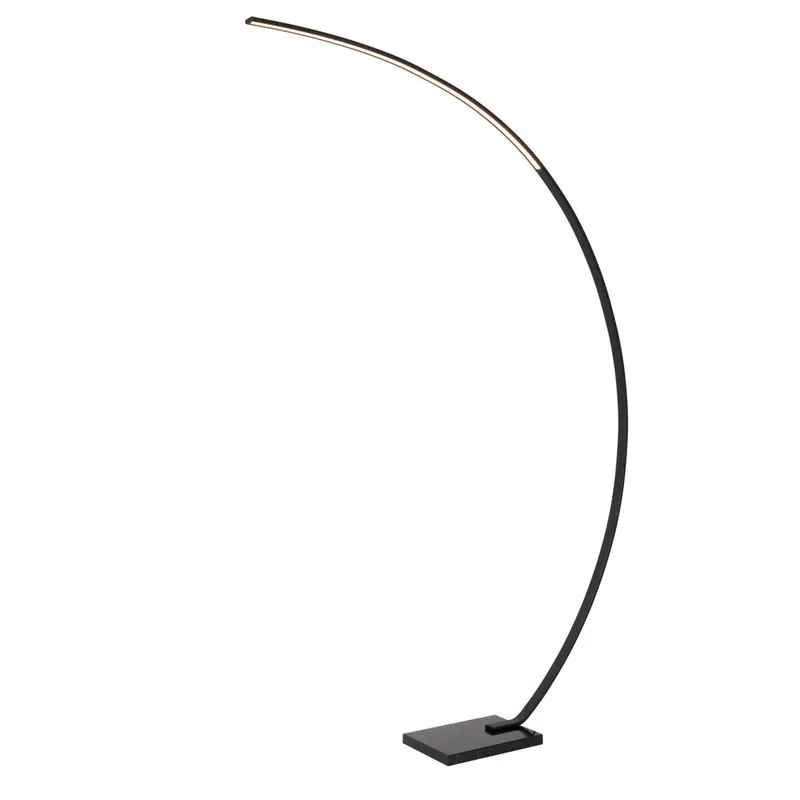Rechtstreeks Van De Fabrikant Lucide CURVE - Booglamp - LED Dimb. - 1x15W 2700K - Zwart