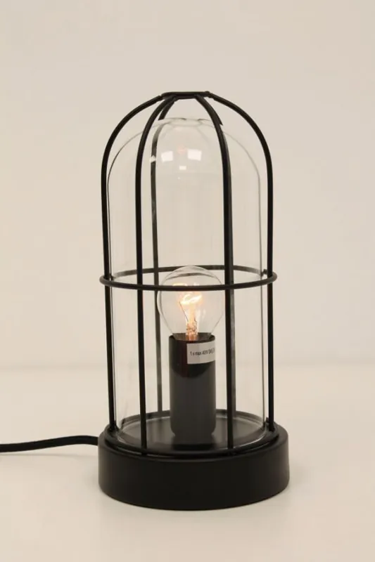 Leuke industriële tafellamp STORM LARGE | Zwart Meest Verkocht