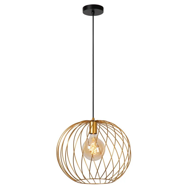 Lucide DANZA - Hanglamp - Ø 40 cm - 1xE27 - Mat Goud / Messing Merkproduct
