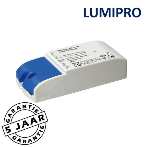 Dimbare TRIAC PRO LED-driver 24 volt LumiPro | max. 25 watt Superprijs