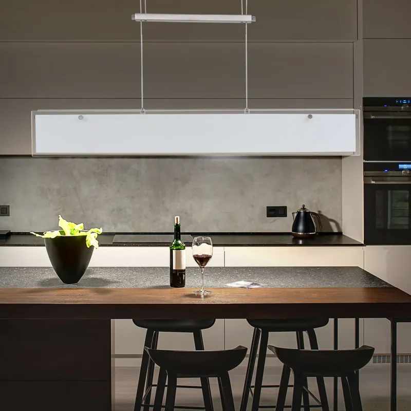 Hanglamp geborsteld roestvrij staal 6 vlammen Goedkoop