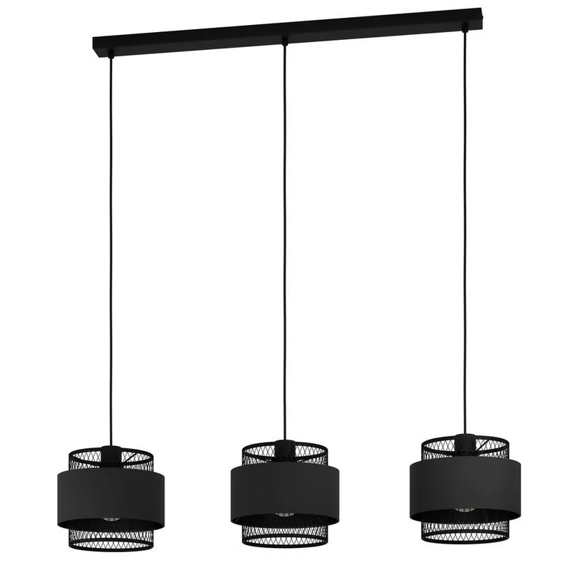 Beperkte Voorraad EGLOBazelyHanglamp-E27-99cm-Zwart