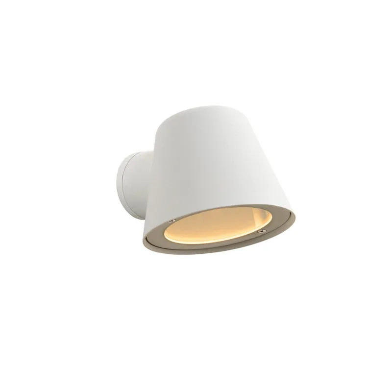 Gecertificeerd Lucide DINGO-LED - Wandlamp Binnen/Buiten - LED Dimb. - GU10 - 1x5W 3000K - IP44 - Wit