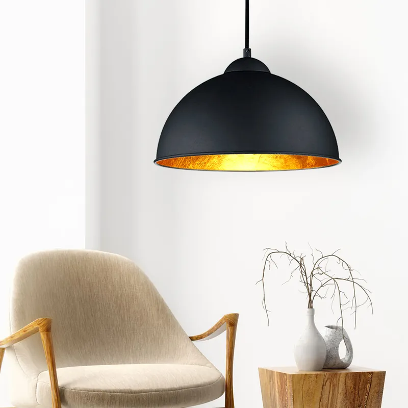 Hanglamp, metaal zwartgoud H 127 Dagaanbieding