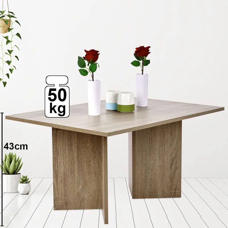 Laatste Kans Salontafel, gelamineerd beuken, hoogte 43 cm