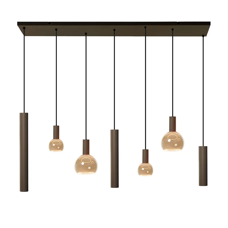 Hanglamp Riva 7L rechthoekig platinum Koop Vandaag