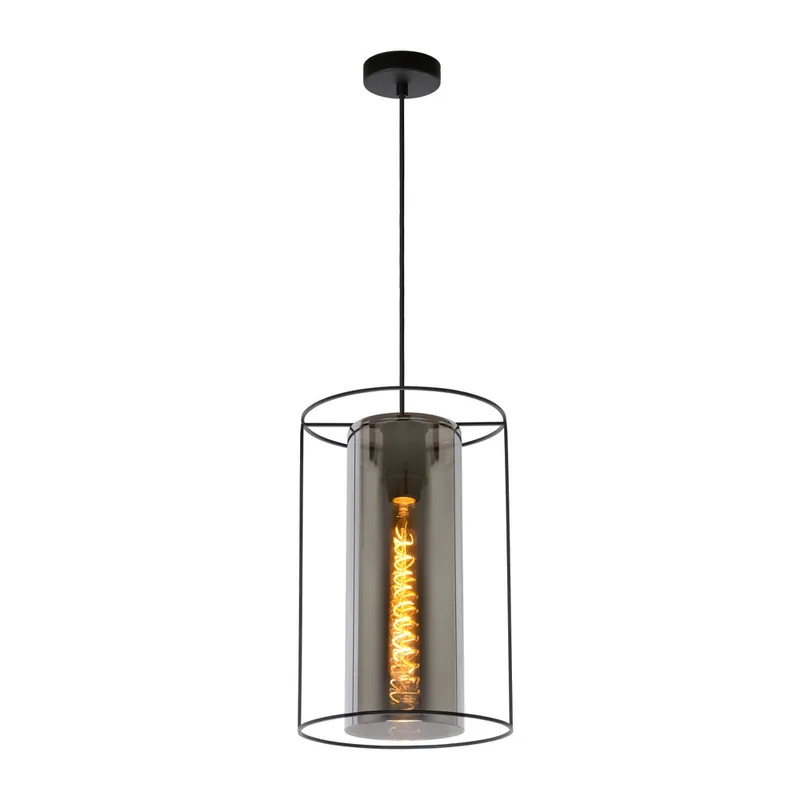 Uitverkoop Lucide DOUNIA - Hanglamp - Ø 25 cm - 1xE27 - Zwart