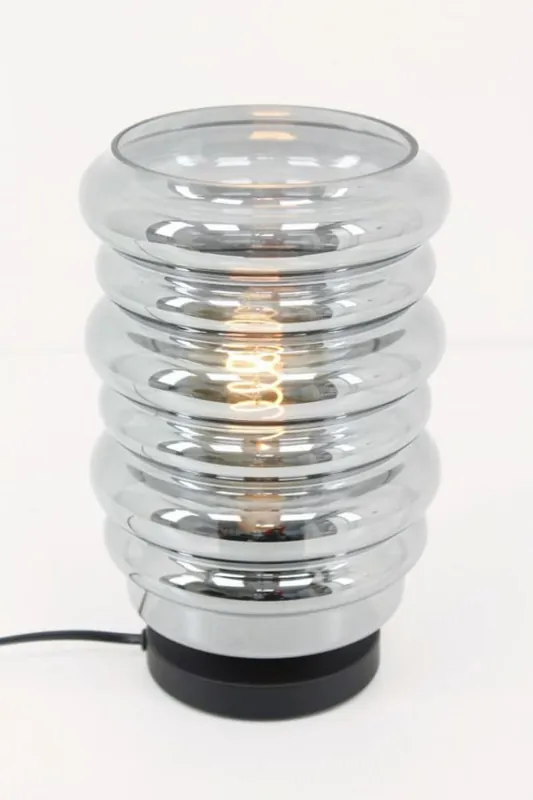 Gratis Retour Zwarte lage tafellamp CLUSTER SMOKE | Ribbel