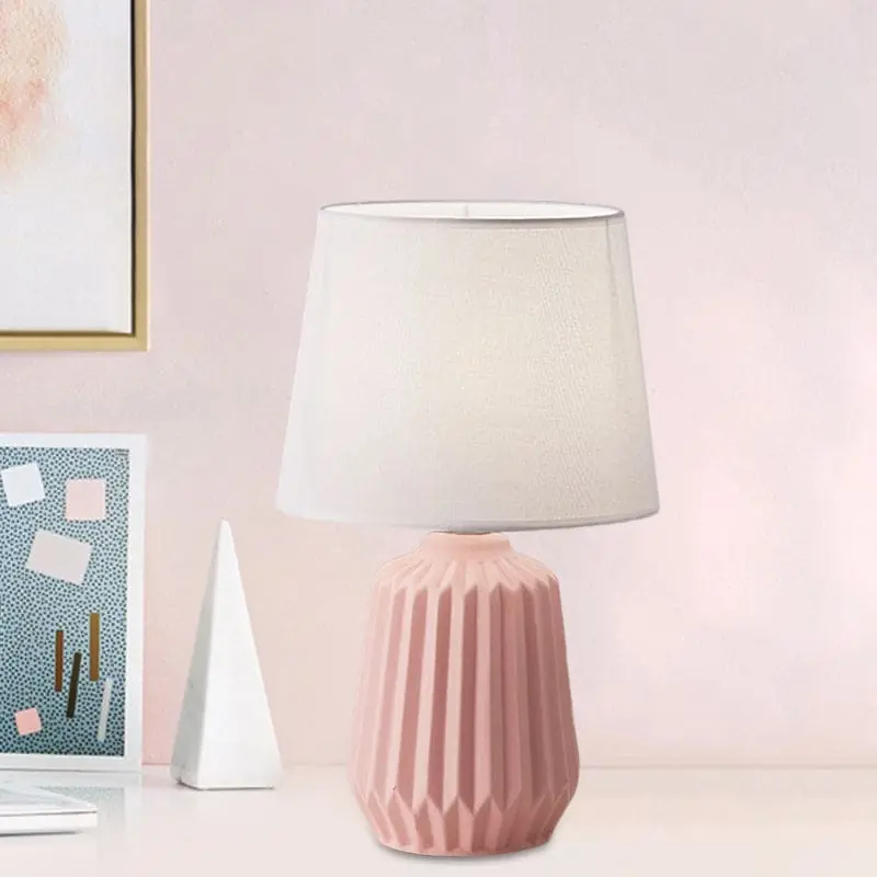 Fabrieksprijs GlowLite - Tafellamp met kegelvormige stoffen kap