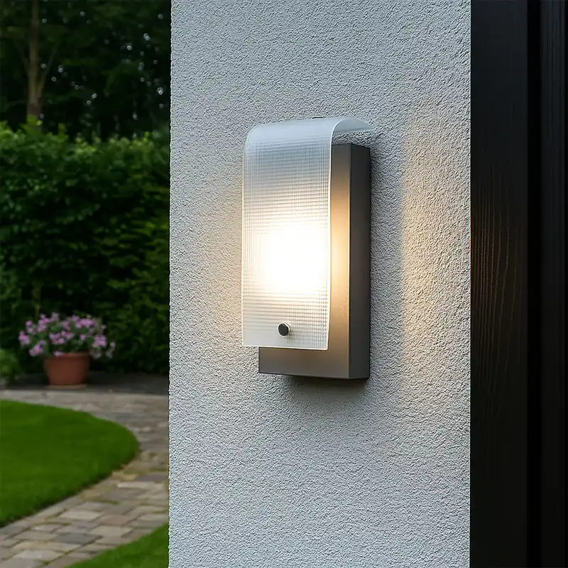 Tijdelijk Beschikbaar LED wandlamp, gegalvaniseerd, hoogte 22,5 cm