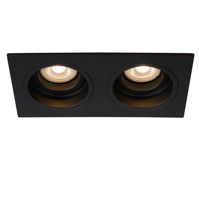 Must-Have Lucide EMBED - Inbouwspot - 2xGU10 - Zwart