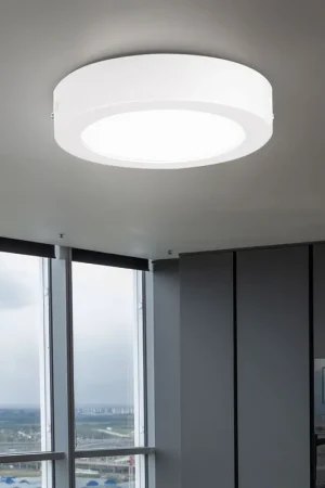 Flitsaanbieding LED plafondlamp, crème aluminium, D 17 cm