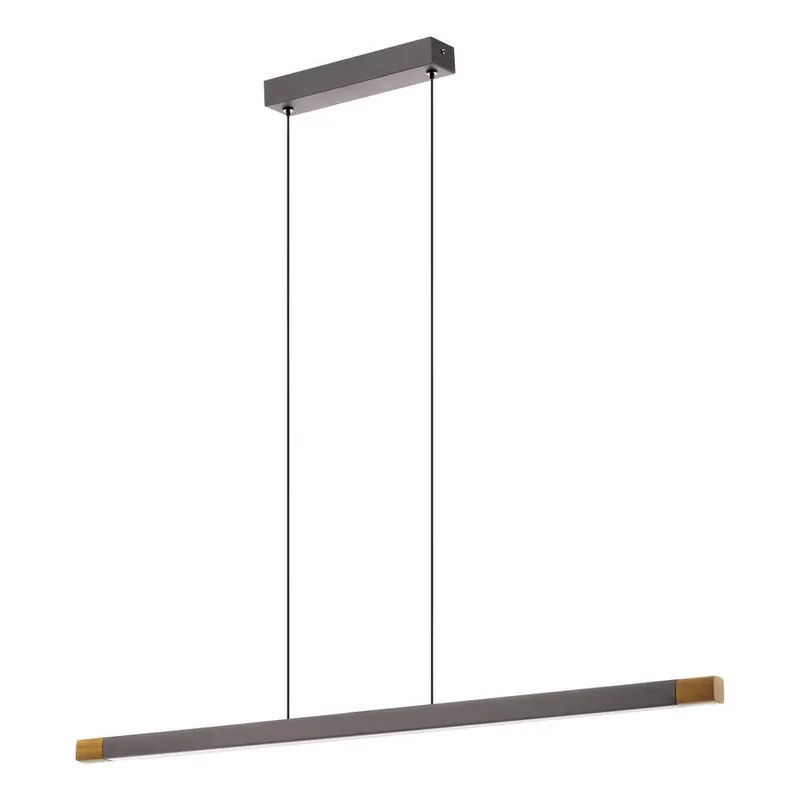 EGLO Lisciana Hanglamp - LED - 87,5 cm - Grijs/Bruin/Wit Dagaanbieding