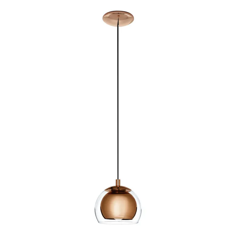 Aanbieding EGLO Rocamar hanglamp - E27 - Ø19 cm - glas - Koperkleurig