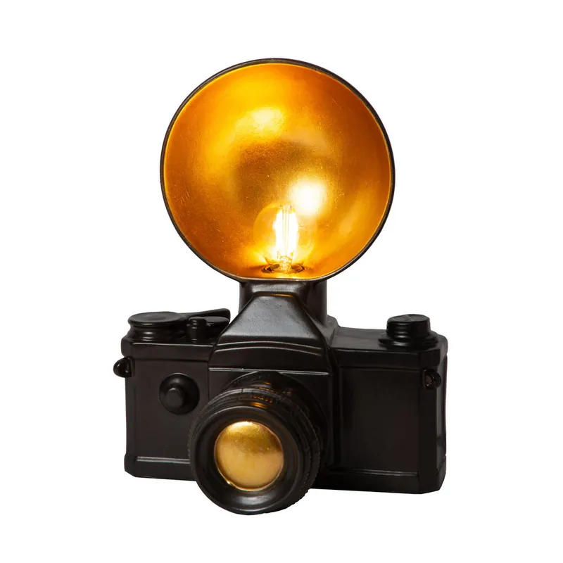 Premium Lucide EXTRAVAGANZA CAMERA - Tafellamp - 1xE14 - Zwart