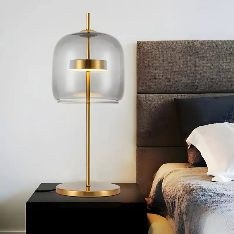 LumiLux - Mystical Glass Table Lamp for a Warm Atmosphere Dagaanbieding
