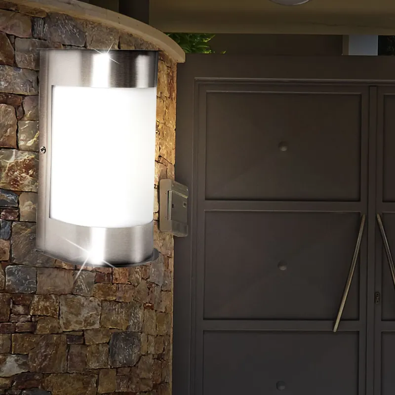 Wandlamp van roestvrij staal, hoogte 23,7 cm, LAHOLM Seizoensaanbieding