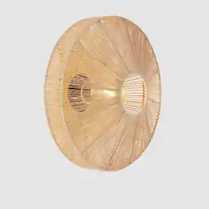 Direct Beschikbaar Jute Wandlamp Lyra naturel | Ø 43 cm