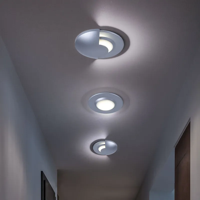 Set van 3 LED inbouwspots, IP44, mat chroom, D 7 cm Paulmann Nieuw