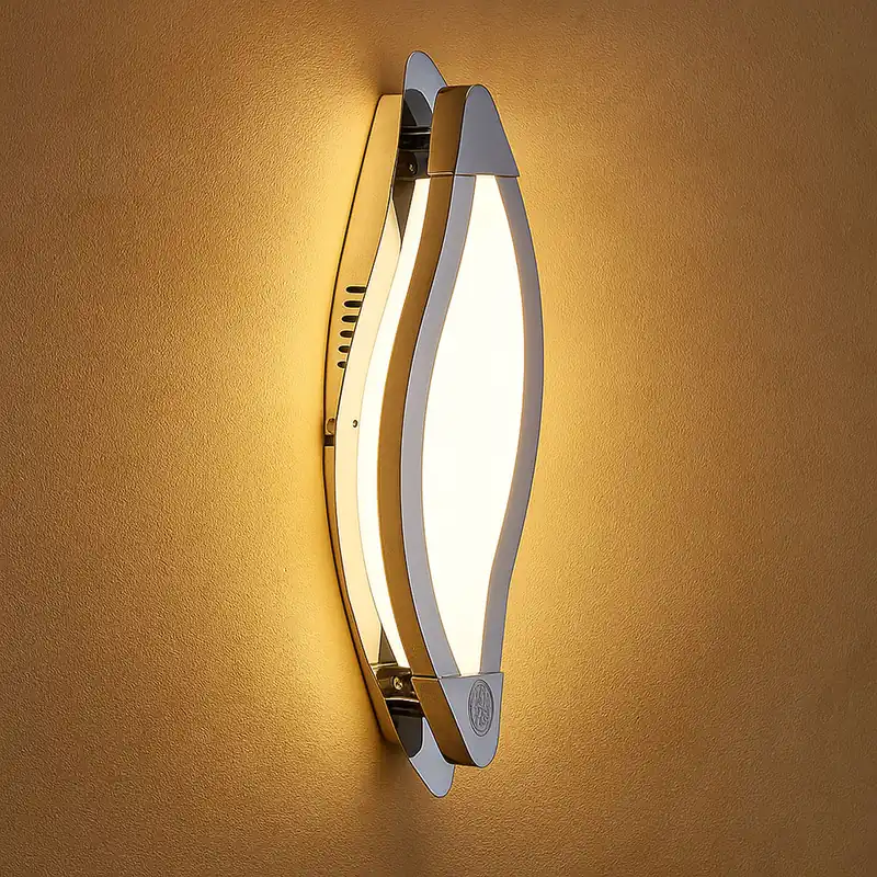 LED wandlamp met chroom en acryl schakelaar Hete Deal