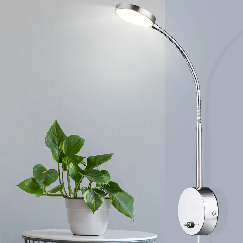Hete Deal LED wandlamp, aluminium, flexibele spot, H 51 cm, PEGASI