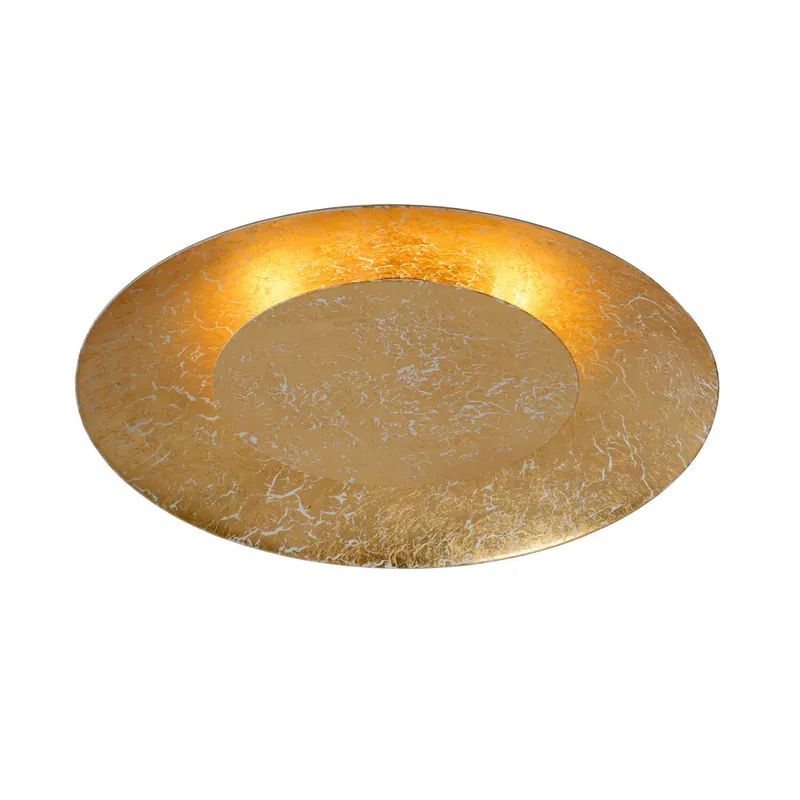 Lucide FOSKAL - Plafonnière - Ø 34,5 cm - LED - 1x12W 2700K - Messing Favoriet