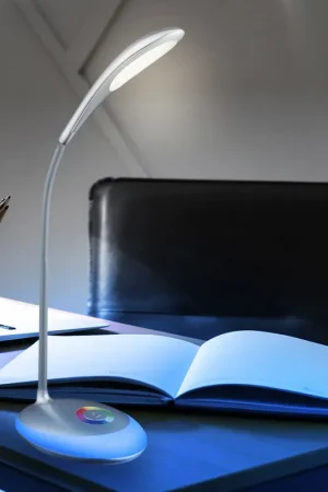 Direct Verzonden RGB LED tafellamp, aanraakgevoelig, dimbaar, draaibaar, H 48 cm